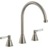 Abode Astbury Pewter 3 Part Kitchen Sink Mixer Tap AT3047