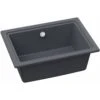 Abode Denton Grey Single Bowl Undermount Kitchen Sink AW3167
