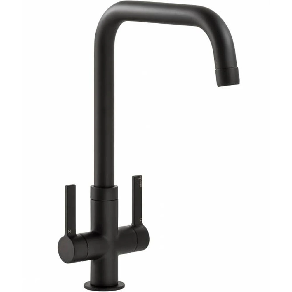 Abode Pico Black Twin Lever Kitchen Sink Tap AT2137 1 Abode Pico Black Twin Lever Kitchen Sink Tap AT2137