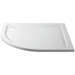 Aquadart Anti-Slip White Offset Quadrant Shower Tray LH 900x760mm ASP-9076Q-L