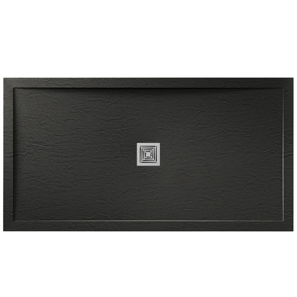 Aquadart Aqualavo Black Slate Effect Tray 1500x700mm AQ565/999 1 Aquadart Aqualavo Black Slate Effect Tray 1500x700mm AQ565/999