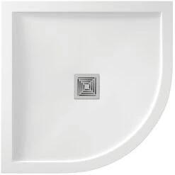 Aquadart Aqualavo Gloss White Quadrant Shower Tray 1200x900mm AQ5715RH