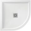 Aquadart Aqualavo Gloss White Quadrant Shower Tray 900x900mm AQ5806/000