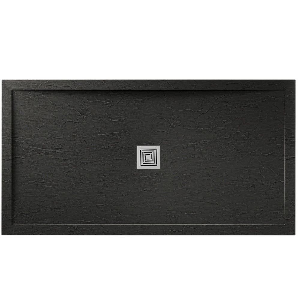 Aquadart Aqualavo Slate Black Rectangle Shower Tray 1700x900mm AQ576/999 1 Aquadart Aqualavo Slate Black Rectangle Shower Tray 1700x900mm AQ576/999