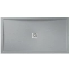 Aquadart Aqualavo Slate Grey Rectangle Shower Tray 1200x900mm AQ560/444