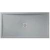 Aquadart Aqualavo Slate Grey Rectangle Shower Tray 1600x800mm AQ571/444