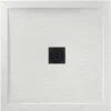 Aquadart Aqualavo Slate White Square Shower Tray 800x800mm AQ590/000
