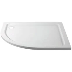 Aquadart White Offset Quadrant Shower Tray LH 1200x900mm AQ9-1290Q-L