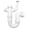Astini 1.0 Bowl Kitchen Sink Plumbing Kit With 2 Appliance Connectors WM15