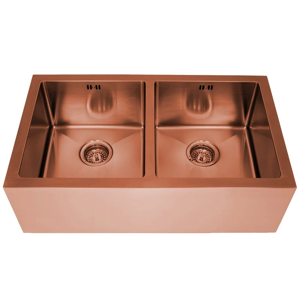 Astini Belfast 800 2.0 Bowl Copper Brushed Stainless Steel Kitchen Sink & Waste 3 Astini Belfast 800 2.0 Bowl Copper Brushed Stainless Steel Kitchen Sink & Waste - Image 3