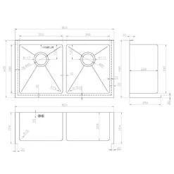 Astini Belfast 800 2.0 Bowl Copper Brushed Stainless Steel Kitchen Sink & Waste 7 Astini Belfast 800 2.0 Bowl Copper Brushed Stainless Steel Kitchen Sink & Waste -Household Goods Shop astini belfast 800 2 0 bowl copper brushed stainless steel kitchen sink waste p33739 165253 image