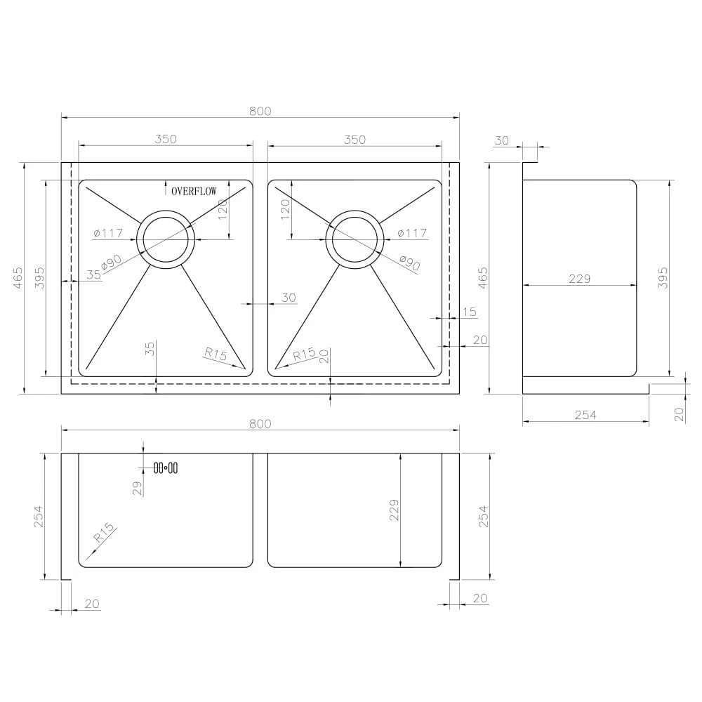 Astini Belfast 800 2.0 Bowl Copper Brushed Stainless Steel Kitchen Sink & Waste 4 Astini Belfast 800 2.0 Bowl Copper Brushed Stainless Steel Kitchen Sink & Waste - Image 4