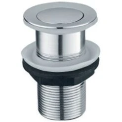 Astini Chrome Click Clack Basin Waste UnSlotted TIS5061