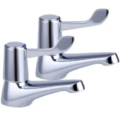 Astini Easy Lever Chrome Twin Lever Bath Taps