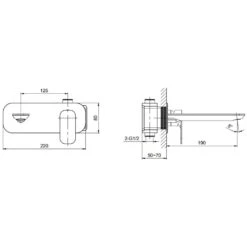 Astini Mandrill Chrome Mono Bathroom Basin & Wall Mounted Bath Tap Pack Set 9 Astini Mandrill Chrome Mono Bathroom Basin & Wall Mounted Bath Tap Pack Set -Household Goods Shop astini mandrill chrome mono bathroom basin wall mounted bath tap pack set p52484 238069 image