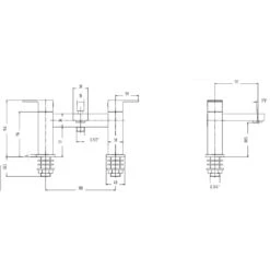 Astini Opah Chrome Wall Mounted Basin & Bath Shower Mixer Tap Pack Set -Household Goods Shop astini opah chrome wall mounted basin bath shower mixer tap pack set p52470 237999 image
