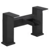 Astini Straight Waterfall Matt Black Bath Mixer Tap