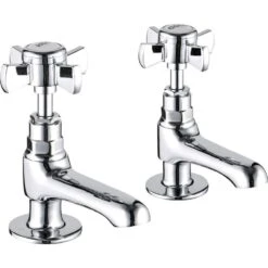 Featured Products 12 Astini Tenby Cross Traditional Chrome Hot And Cold Bath Taps TIS5012