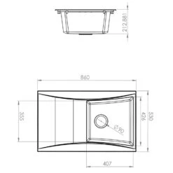 Astini Xeron 1.0 Bowl White SMC Synthetic Reversible Kitchen Sink & Waste -Household Goods Shop astini xeron 1 0 bowl white smc synthetic reversible kitchen sink waste p34917 172382 image