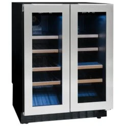 Avintage Undercounter 42 Bottle Twin Door Stainless Steel Wine Cooler -Household Goods Shop avintage undercounter 42 bottle twin door stainless steel wine cooler p48590 227310 image