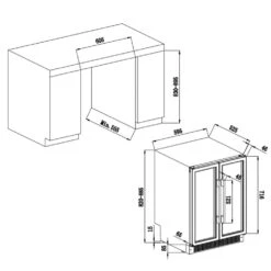 Avintage Undercounter 42 Bottle Twin Door Stainless Steel Wine Cooler -Household Goods Shop avintage undercounter 42 bottle twin door stainless steel wine cooler p48590 227311 image