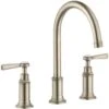 AXOR Montreux Brushed Nickel Twin Lever Basin Mixer Tap 180 With Pop-Up Waste
