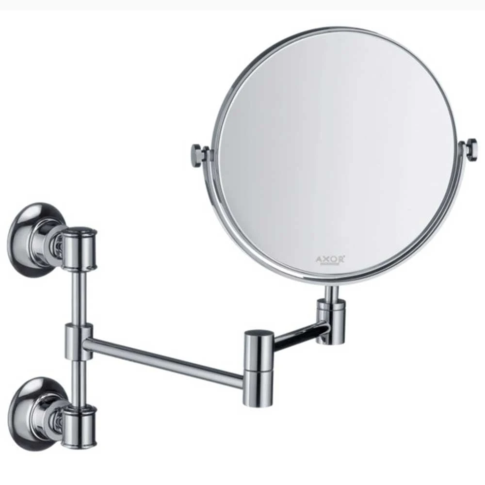 AXOR Montreux Chrome Wall Mounted Shaving Mirror 2 AXOR Montreux Chrome Wall Mounted Shaving Mirror - Image 2