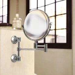 AXOR Montreux Chrome Wall Mounted Shaving Mirror
