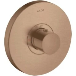 AXOR Showerselect Brushed Redgold Thermostatic Mixer Highflow Round Shower Valve