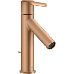 AXOR Starck Brushed Bronze Single Lever Basin Mixer Tap 100 With Pop-Up Waste