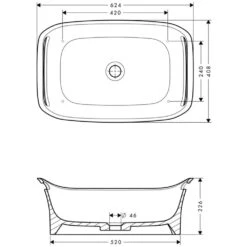 AXOR Urquiola 624X408 Alpin-White Wash Basin Bowl Deck Mounted -Household Goods Shop axor urquiola 624x408 alpin white wash basin bowl deck mounted p34113 166304 image
