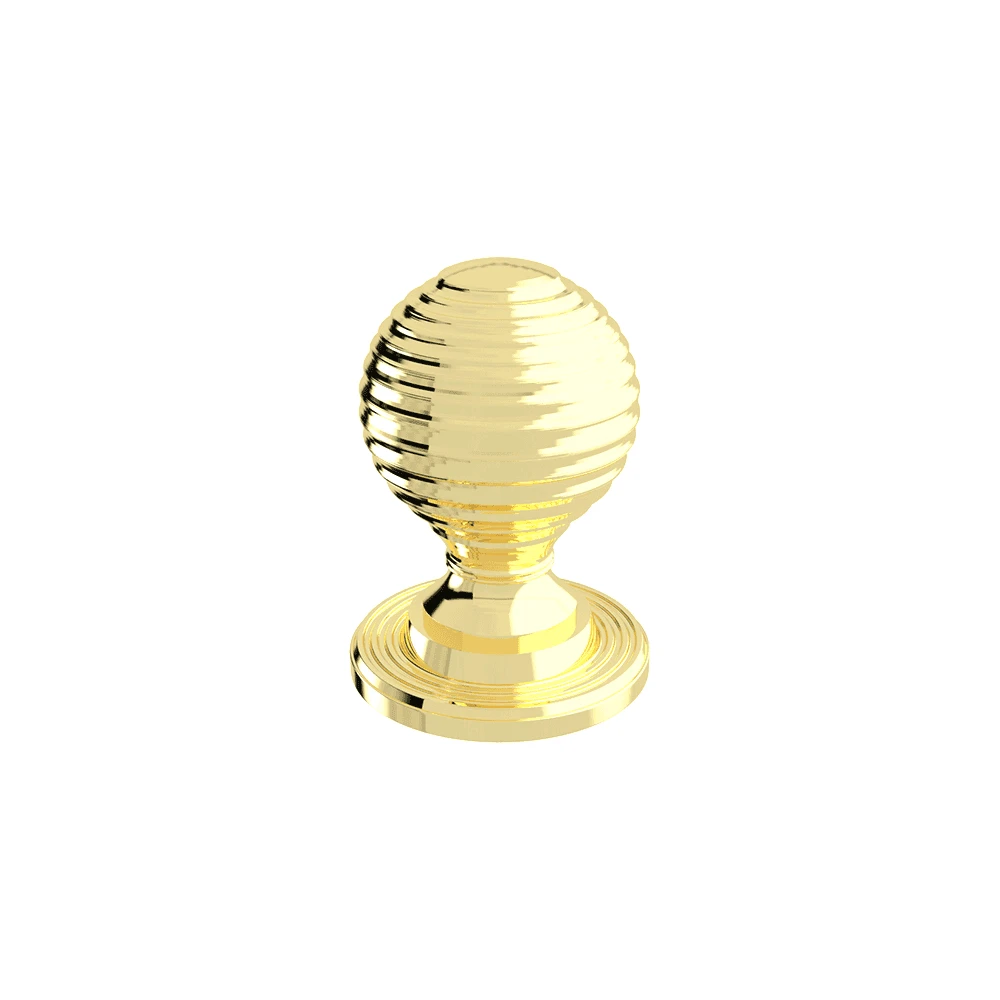 Bidbury & Co Tadwick Polished Brass 35mm Drawer/Door Knob 1 Bidbury & Co Tadwick Polished Brass 35mm Drawer/Door Knob