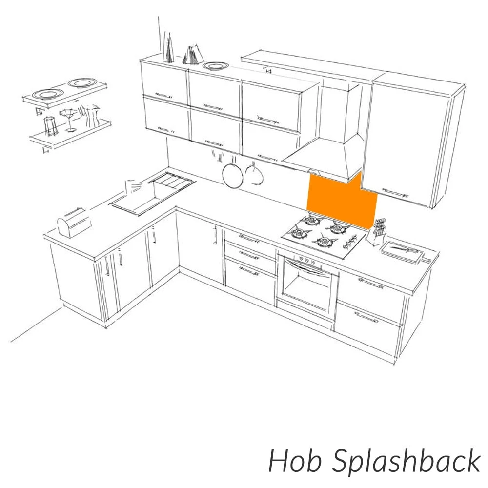 Bushboard Alloy 600x800x4mm Timber Fluted Oak Splashback 2 Bushboard Alloy 600x800x4mm Timber Fluted Oak Splashback - Image 2