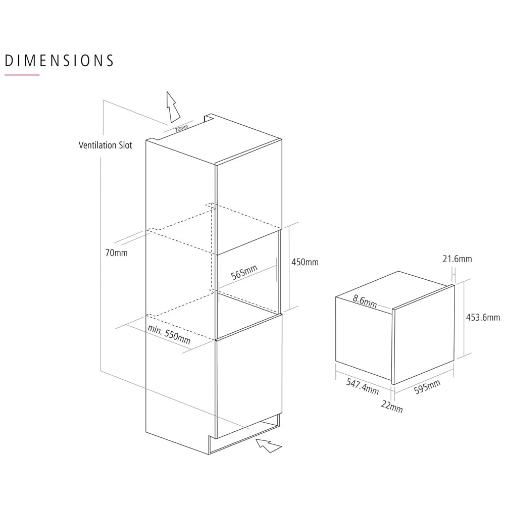 Caple 45cm Sense Built-In Combination Black Glass Microwave CMS260 5 Caple 45cm Sense Built-In Combination Black Glass Microwave CMS260 - Image 5