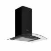 Caple 59.5cm Black Glass Wall Chimney Hood CGC611BK