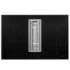 Caple Black Glass Induction Downdraft Extractor Hob DD780BK