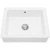 Caple Butler 600 1.0 Bowl White Ceramic Kitchen Sink CINB600