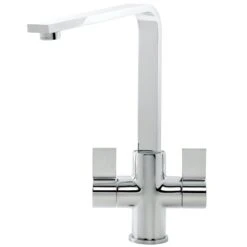 Caple Colton Chrome Twin Lever Kitchen Sink Mixer Tap COL/CH