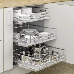 Caple Deluxe Individual Pull-Out Basket ISBS400A