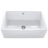 Caple Farmhouse 1.0 Bowl White Ceramic Farmhouse Kitchen Sink CPWDS762