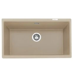 Caple Leesti 760 1.0 Bowl Desert Sand Granite Undermount Kitchen Sink & Waste