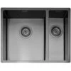 Caple Mode 3415 1.5 Bowl Gunmetal Stainless Steel Kitchen Sink