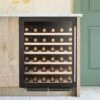 Caple Sense Black Glass Undercounter Single Zone Wine Cabinet WI6143