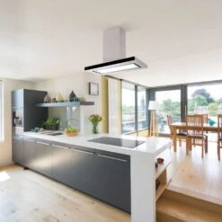 Caple Stainless Steel 60cm Island Hood ZI922 -Household Goods Shop caple stainless steel 60cm island hood zi922 p31747 156813 image