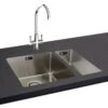Carron Phoenix Deca 50 0.5 Bowl Stainless Steel Polished Undermount Sink & Waste