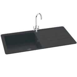 Carron Phoenix Janus 100 1.0 Bowl Synthetic Graphite Inset Sink & Waste