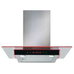CDA 60cm Flat Glass Extractor With Edge Lighting Stainless Steel EKN60SS