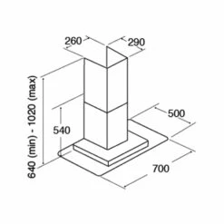 Household Goods Shop -Household Goods Shop cda 70cm flat glass extractor stainless steel ecn72ss p25558 125643 image