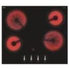 CDA Black Four Zone Ceramic Electric Hob HC6312FR