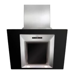CDA Extractor Angled Black Glass 60cm Touch Control EVG6BL